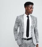 Noak Super Skinny Suit Jacket In Jersey - Gray