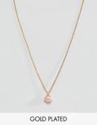 Dogeared Gold Filled Pearls Of Love Friendship Happiness Blush Pearl Necklace - Gold