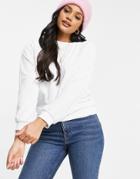 Street Collective Oversized Corduroy Sweater In White