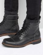 Aldo Swithbert Leather Laceup Boots - Black