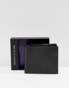 Smith And Canova Leather Wallet In Black High Shine - Black