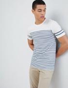 Only And Sons Stripe O Neck T-shirt - White
