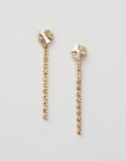 Krystal Swarovski Crystal Dragonfly Earrings - Gold
