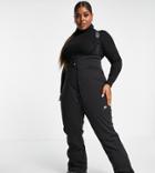 Asos 4505 Curve Ski High Waisted Overalls-black