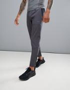 Asos 4505 Joggers With Tapered Fit And Breathable Mesh - Gray