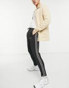 Mauvais Sweatpants In Black With Contrast Piping - Part Of A Set