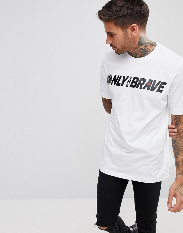 Diesel T-just-sv Brave Logo T-shirt - White
