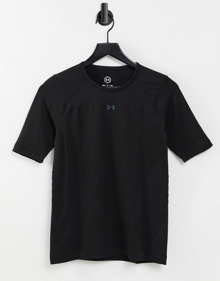 Under Armour Training Rush Seamless Short Sleeve T-shirt In Black