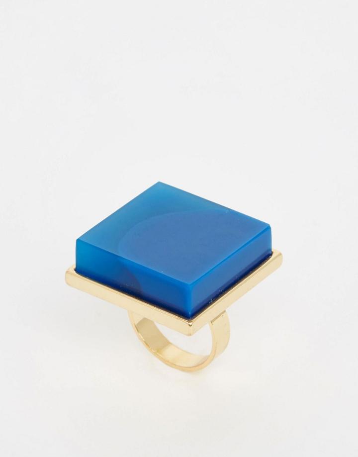 Ashiana Block Ring - Gold