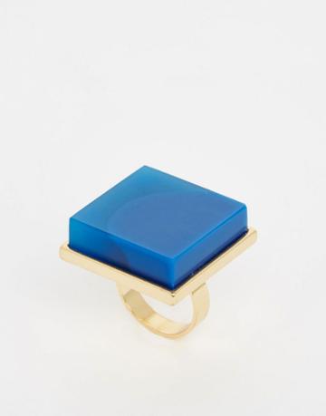 Ashiana Block Ring - Gold