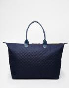 Mi-pac Weekender Bag In Quilted Navy - Navy