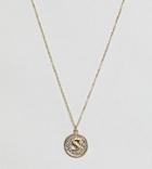 Ottoman Hands Gold Plated S Initial Pendant Necklace - Gold