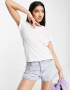 Monki Simba Organic Cotton T-shirt In White