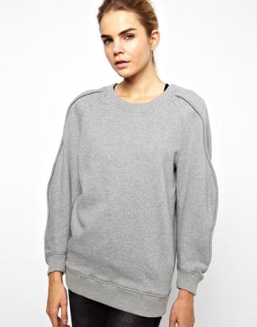 Chalayan Gray Line Sweatshirt
