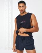 Tommy Hilfiger Swim Tank Top In Navy