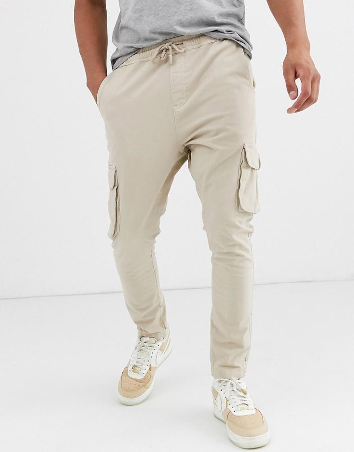 Brave Soul Utility Cargo In Stone