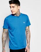 Fred Perry T-shirt With Laurel Wreath Logo - Prince Blue Marl