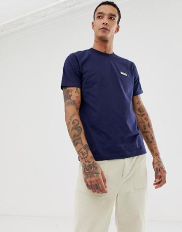 Nudie Jeans Co Daniel Logo T-shirt In Navy - Navy