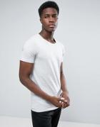 Lindbergh Stripe T-shirt In Gray And White - Gray