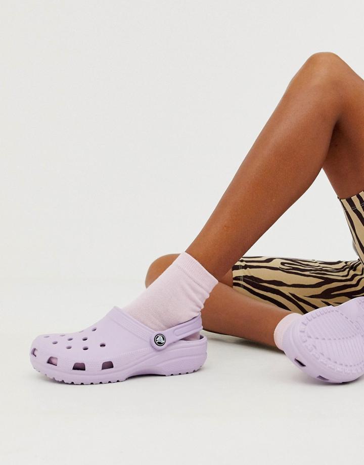 Crocs Classic Shoe In Lilac-purple