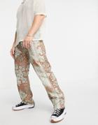 Jaded London Woven Tapestry Skate Jeans-multi