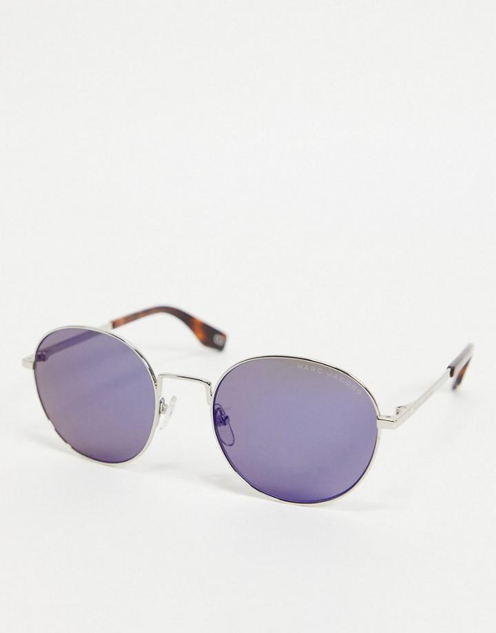 Marc Jacobs 272/s Blue Lens Sunglasses-silver