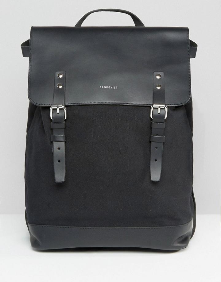 Sandqvist Hege Backpack In Black - Black