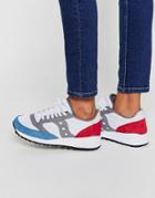 Saucony Jazz 91 White Red & Blue Trainers