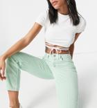 Reclaimed Vintage Inspired The 91 Original Mom Jeans In Mint Corduroy-green