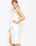 Finders Keepers Lonely Hour Origami Dress - White
