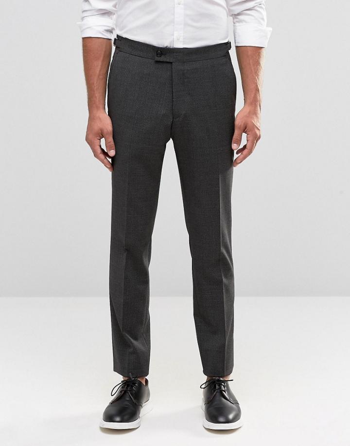 Hart Hollywood By Nick Hart Skinny Pants In Salt N Pepper - Black