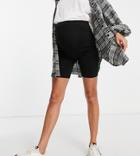 River Island Maternity Legging Shorts In Black