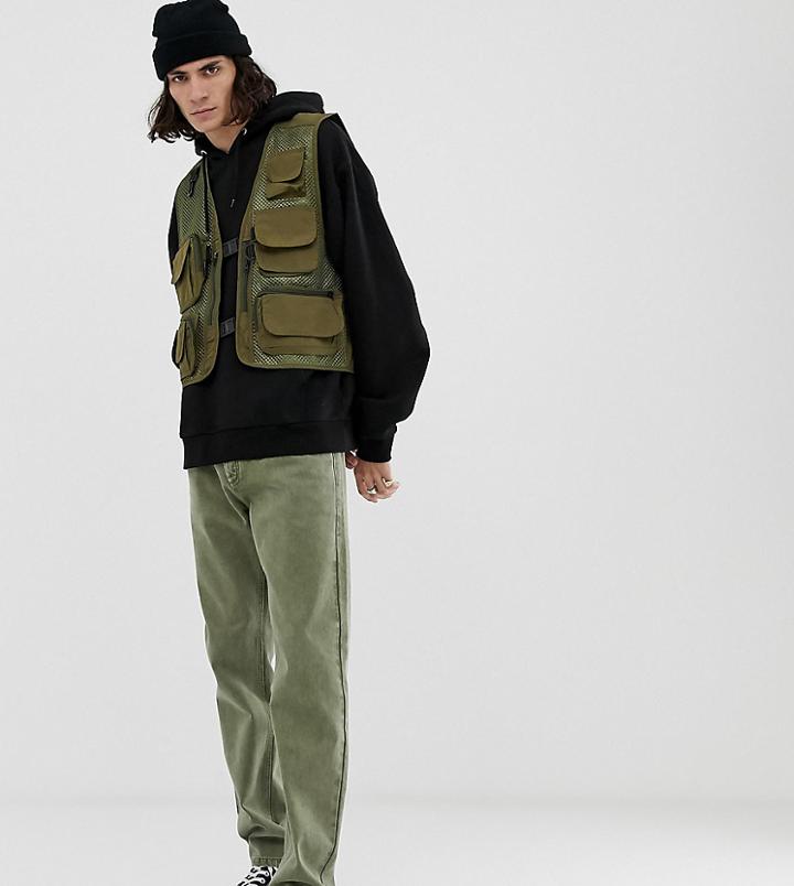 Reclaimed Vintage Revived Vest In Khaki