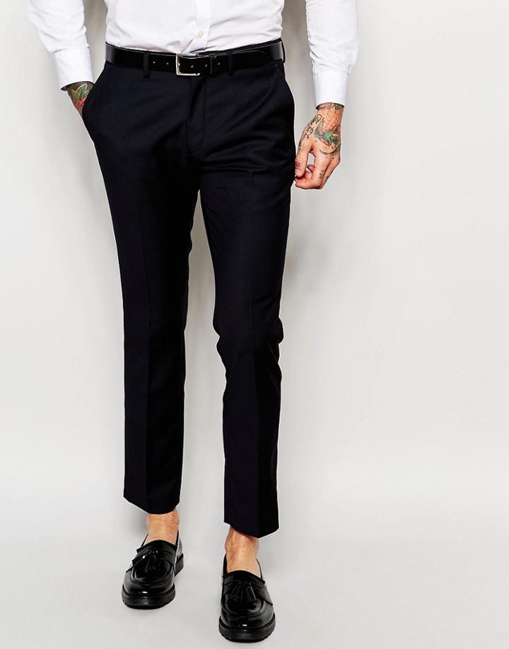 Only & Sons Suit Pants In Slim Fit - Blue