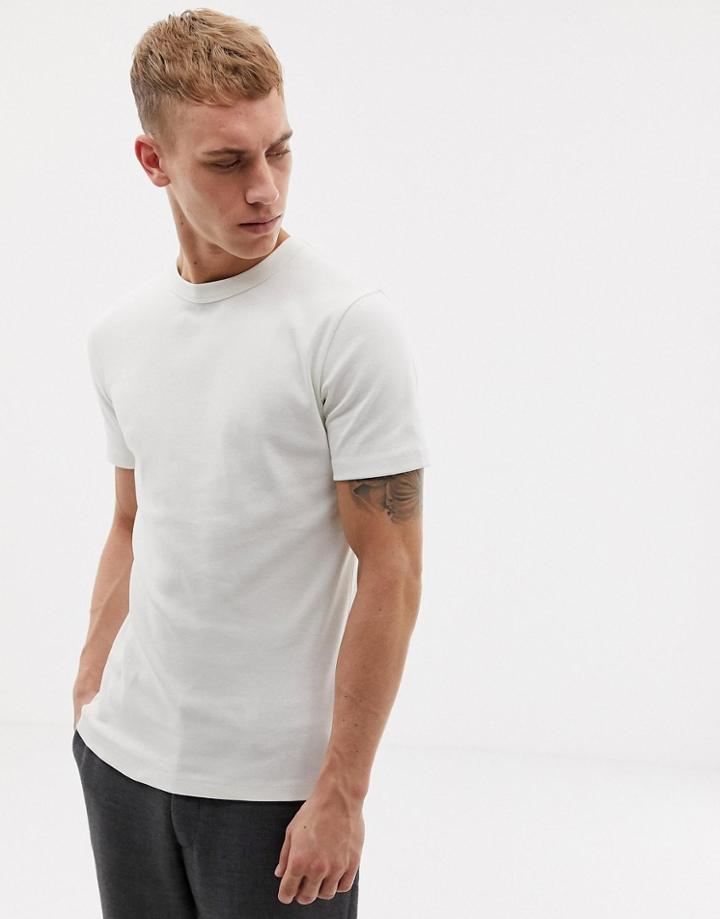 Tiger Of Sweden Jeans Slim Fit Crew Neck T-shirt In Off White - White