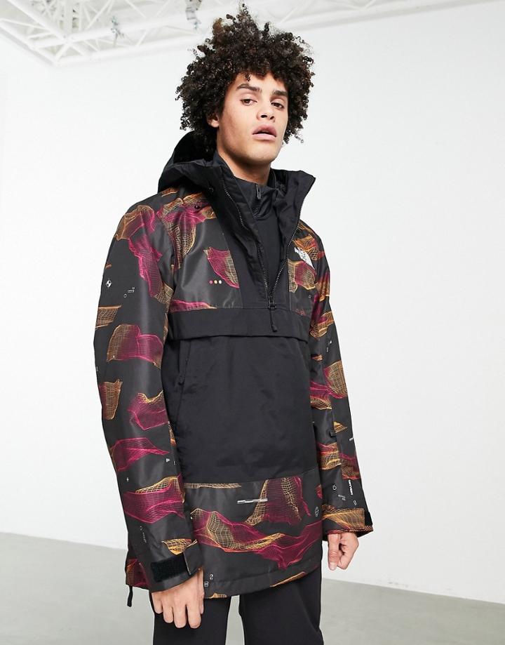 The North Face Silvani Ski Anorak In Black/pink