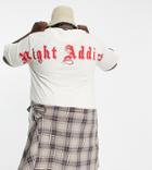 Night Addict Plus Logo Back Printed T-shirt In Cream-neutral