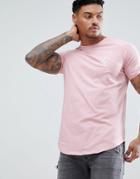 Gym King Muscle Logo T-shirt In Pink With Taping - Pink