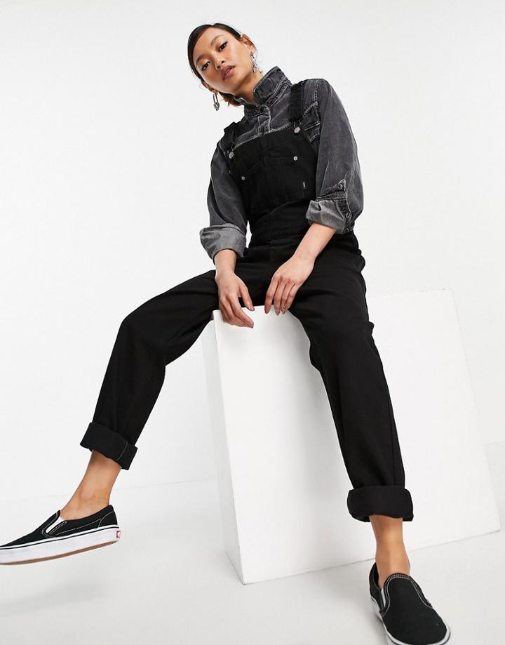 Dr Denim Darcy Overalls In Black
