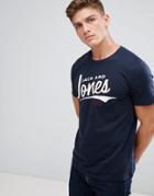 Jack And Jones Retro Logo T-shirt - Navy