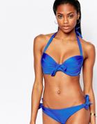 Pour Moi Azure Padded Underwired Bikini Top - Reef Blue