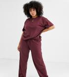 Asos Design Curve Mix & Match Pyjama Jersey Pants - Brown