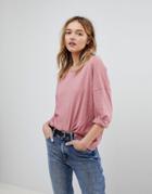 New Look Relaxed Batwing Tee - Pink