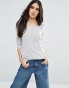 Subtle Luxury Cashmere Cozy Swing Sweater In Lunar - Gray