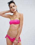 Moschino Bandeau Bikini Top - Pink