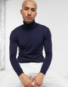 Bolongaro Trevor Turtleneck Sweater In Navy