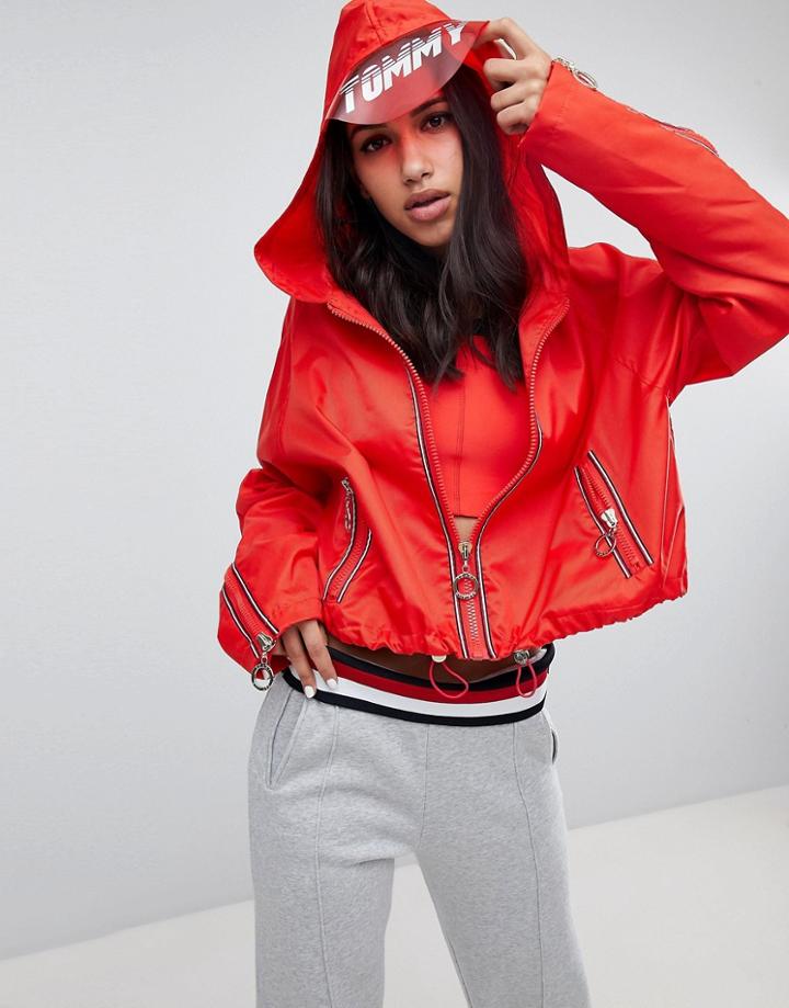 Gigi Hadid Visor Jacket - Red