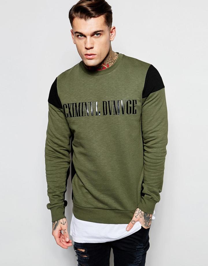 Criminal Damage Biker Sweatshirt