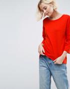 B.young 3/4 Sleeve Top - Red