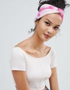 Asos Design Tie Dye Twist Headband - Multi